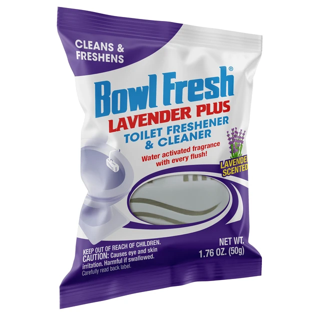 Alt view image 4 of 5 - 4-Pack Bowl Fresh Lavender Plus Toilet Bowl Cleaner and Freshener, Rim Hanger, 1.76 oz
