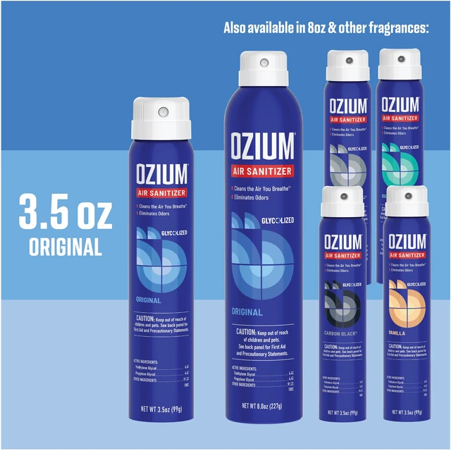 Alt view image 6 of 6 - Ozium Air Freshener Spray Original Scent 3.5fl oz