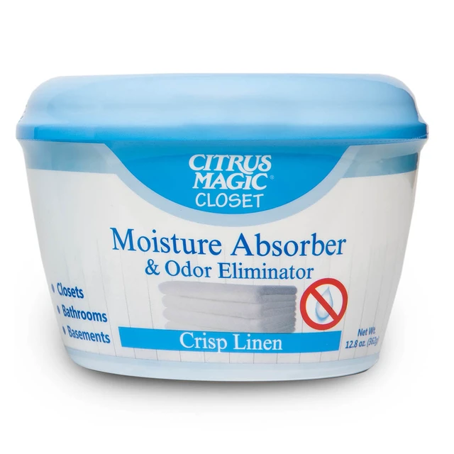 Alt view image 3 of 5 - Citrus Magic 3 Pack Closet Moisture Absorber, Odor Eliminator & Air Freshener, Crisp Linen, 12.8 oz