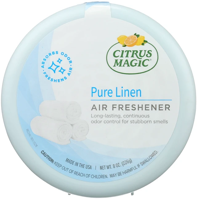 Main image of Citrus Magic Odor Absorbing & Eliminating Solid Air Freshener, Pure Linen, 8oz
