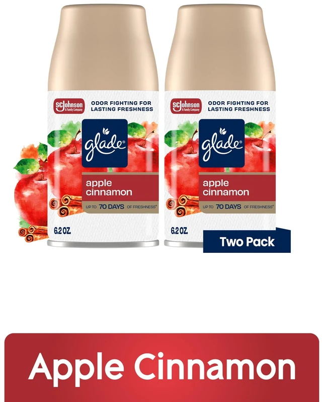 Main image of Glade Automatic Spray Refill 2 Count, Apple Cinnamon, 12.4oz, Air Freshener