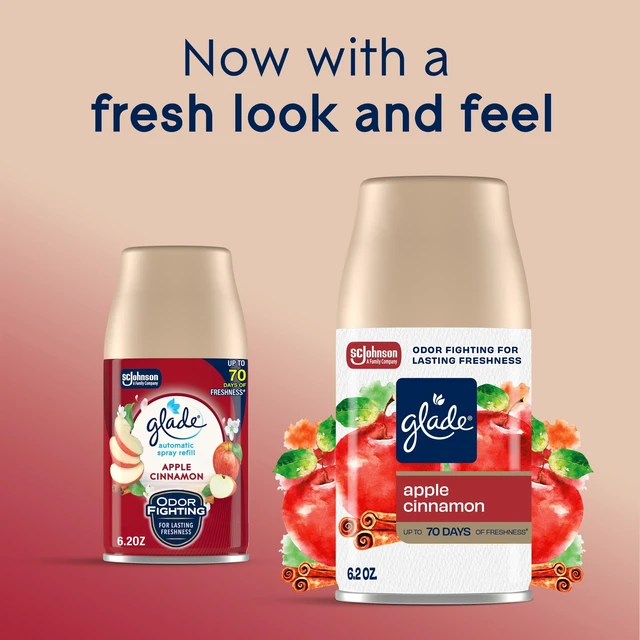 Alt view image 5 of 5 - Glade Automatic Spray Refill 2 Count, Apple Cinnamon, 12.4oz, Air Freshener
