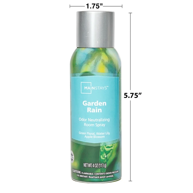 Alt view image 3 of 6 - Mainstays Odor Neutralizing Room Spray, Garden Rain, 4oz (4 Pack)