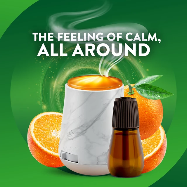 Alt view image 2 of 6 - Air Wick Essential Mist Vibrant Scented Oil Cordless Oil Diffuser Kit, Sparkling Mandarin & Clementine, 2 Piece