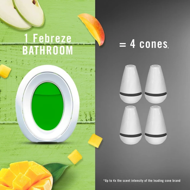Alt view image 5 of 6 - Febreze Bathroom Air Freshener Odor-Fighting, Mango, 2 Count