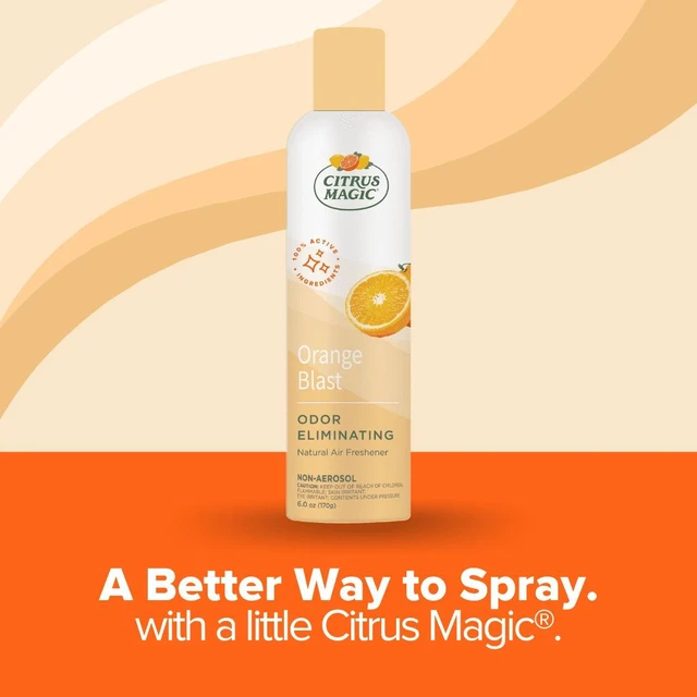 Alt view image 5 of 5 - Citrus Magic Orange Blast Odor Eliminating Air Freshener and Room Spray, 6Ounce