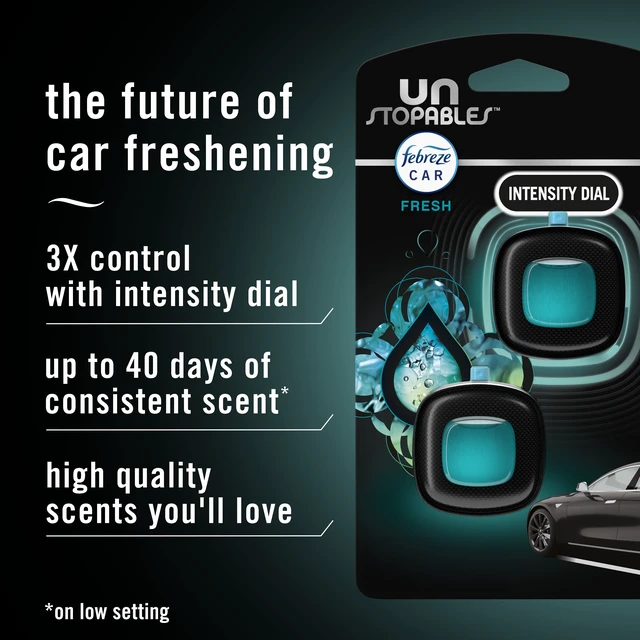 Alt view image 4 of 6 - Febreze Unstopables Fresh Car Vent Clip, 3 Count