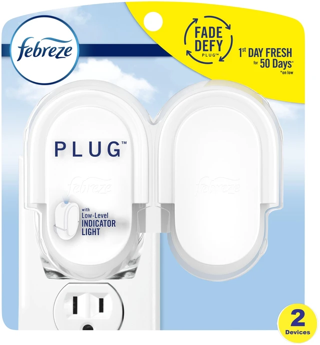 Main image of Febreze 2 Count Plug-In Air Freshener Odor-Fighting Scented Oil Warmer
