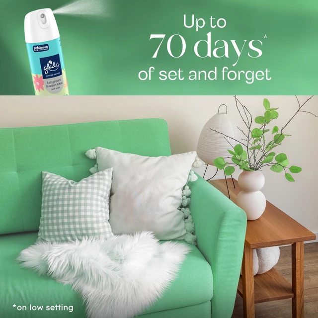 Alt view image 5 of 6 - Glade Odor Fighting Soft Mist Air Freshener Room Spray, Lush Greens & Water Lotus, 7.3oz, 1 Count
