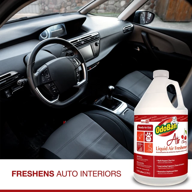 Alt view image 2 of 4 - OdoBan Cherry Professional Cleaning Ready-to-Use Liquid Air Freshener, 1 Gallon, 2-Pack