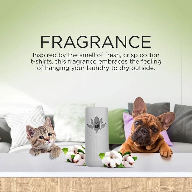 Alt view image 4 of 6 - Air Wick Automatic Spray Pet Expert 2ct Fresh New Day Fresh Cotton Air Freshener Essential Oils