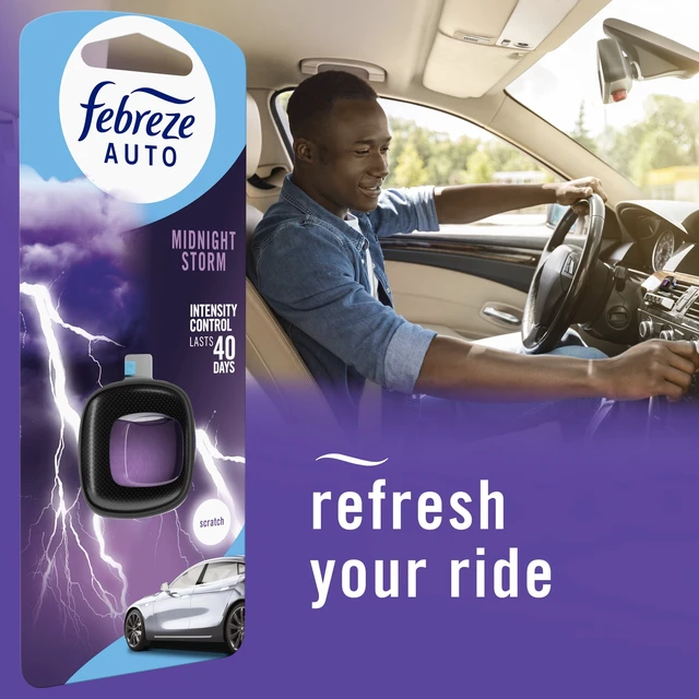 Alt view image 5 of 6 - Febreze Auto Car Vent Clip Air Freshener, Midnight Storm Scent, 2 Count