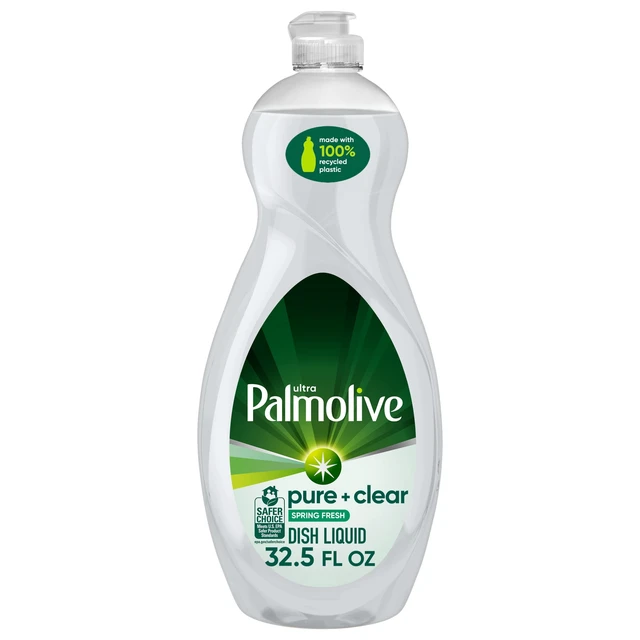 Alt view image 2 of 6 - Palmolive Ultra Pure + Clear Liquid Dish Soap, 2-Pack, 32.5fl oz, Spring Fresh Scent