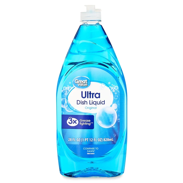Alt view image 5 of 6 - 4 Pack Great Value Ultra Dish Liquid, Original, 28 fl oz