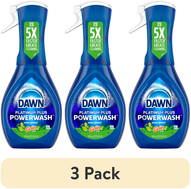 Main image of Dawn Powerwash Spray, Gain Original, Dish Soap, 3 Pack (1 Starter Kit), 16 Fl Oz