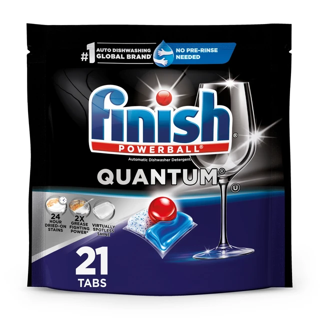 Alt view image 5 of 6 - Finish Quantum Dishwasher Pods, No Pre-Rinse, Advanced Clean, 21 Count