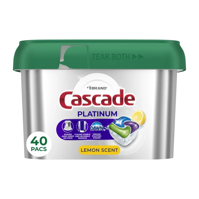 Alt view image 3 of 6 - Cascade Platinum Dishwasher Pods, Lemon, 40 Count