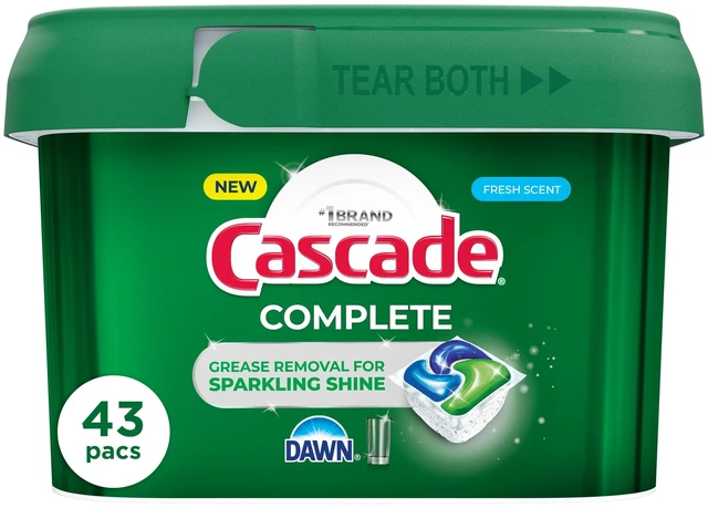 Main image of Cascade Complete Dishwasher Detergent Fresh, 43ct