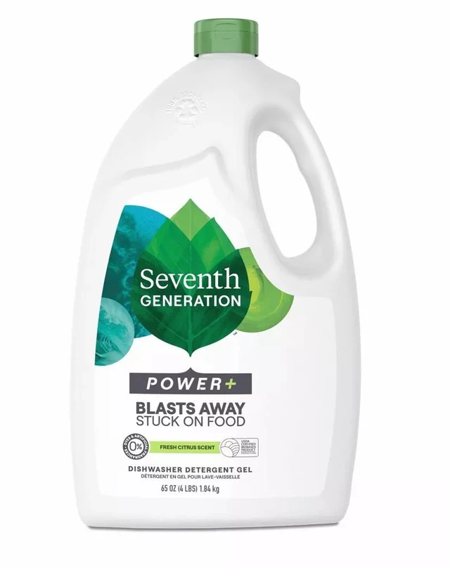 Main image of Seventh Generation Power+ Natural Auto Dishwasher Detergent Gel, 65 fl oz, Fresh Citrus Scent