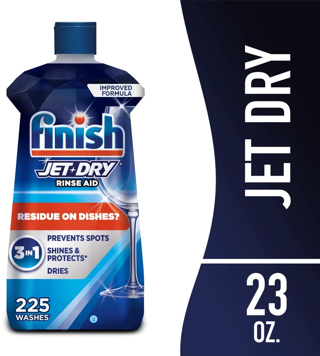 Main image of Finish Jet-Dry Rinse Aid, Dishwasher Rinse Agent and Drying Agent, 23oz