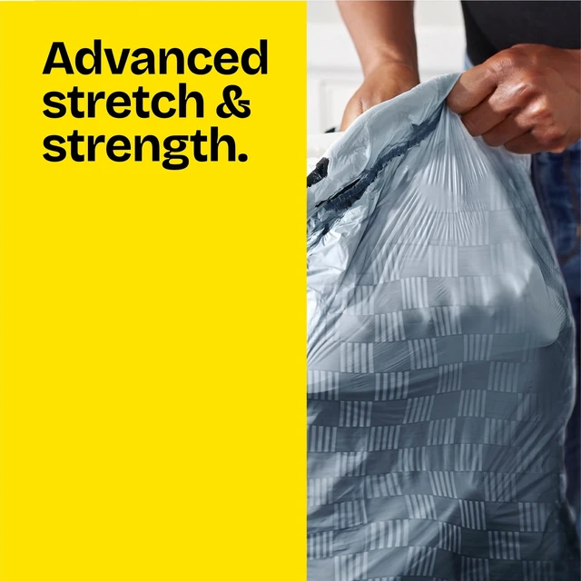 Alt view image 4 of 5 - Glad ForceFlex 13-Gallon Drawstring Tall Kitchen Trash Bags, Febreze Fresh Clean Scent, 40 Bags