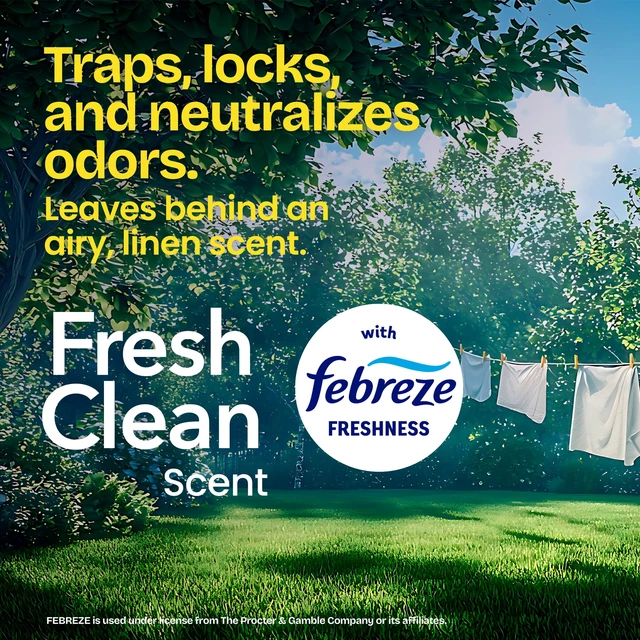Alt view image 2 of 5 - Glad ForceFlex 13-Gallon Drawstring Tall Kitchen Trash Bags, Febreze Fresh Clean Scent, 40 Bags