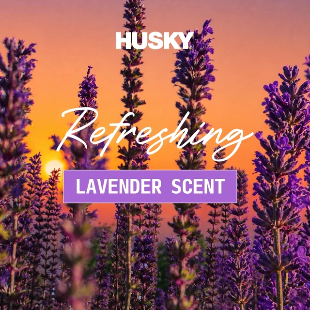 Alt view image 4 of 6 - Husky 13 Gallon Tall Kitchen Drawstring Bags, Lavender Scented, 80 Count