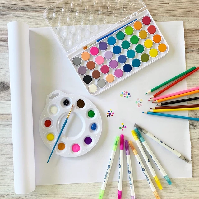 Alt view image 6 of 6 - ArtSkills Banner Paper Roll, 24" x 75 ft, White Drawing & Craft Paper for Kids, Classrooms, Projects