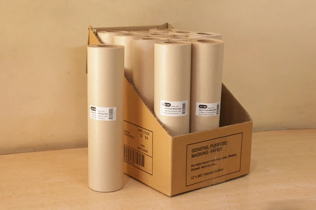 Alt view image 3 of 4 - Aldhurst General Purpose Masking Paper 3 Pack, Brown, 12" x 180'