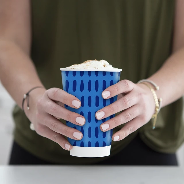 Alt view image 5 of 5 - Chinet Comfort 16oz Premium Disposable Paper Hot Cups with Lids, 20 Count