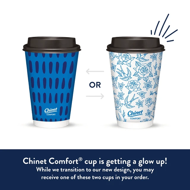 Alt view image 2 of 5 - Chinet Comfort 16oz Premium Disposable Paper Hot Cups with Lids, 20 Count