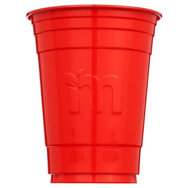 Alt view image 6 of 6 - Matter Compostable Red Disposable Cups, 18 oz, 25 Count