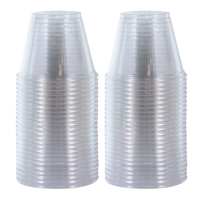 Alt view image 4 of 5 - Solo Party Disposable Plastic Cups, 9oz, Clear, 50 Count
