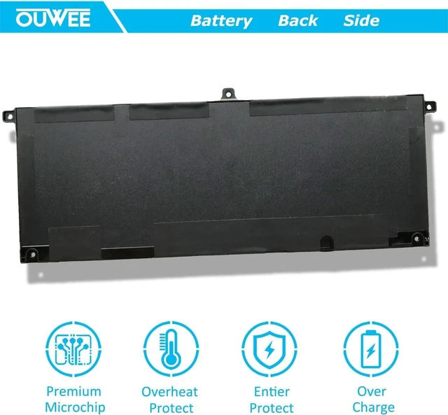 Alt view image 10 of 10 - H5CKD Battery Replacement for Dell Inspiron 5400 5406 7405 7300 7306 7500 7506 2-in-1 Silver 5300 5301 5401 5402 5408 5409 5501 5502 5508 5509 Series Latitude 3410 3510 Vostro 5300 5301 7T8CD
