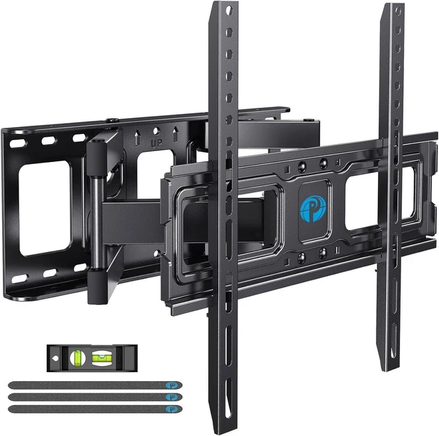 Alt view image 8 of 14 - Pipishell TV Wall Mount for 26-65 inch LED LCD OLED 4K TVs up to 99lbs, Full Motion TV Mount Bracket Articulating Swivel Extension Tilting Leveling Max VESA 400x400mm, Fits 12/16 Inch Wood Studs