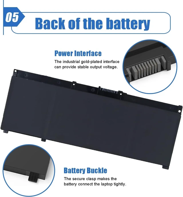 Alt view image 12 of 12 - Dentsing SR04XL SR03XL 917724-855 Laptop Battery Replace for HP Omen 15 15-CE0XX 15-DC0XX 15-CE198WM 15-CE015DX Pavilion 15-CB0XX 15-CB041NR 15-CX0056WM Series l08855-855