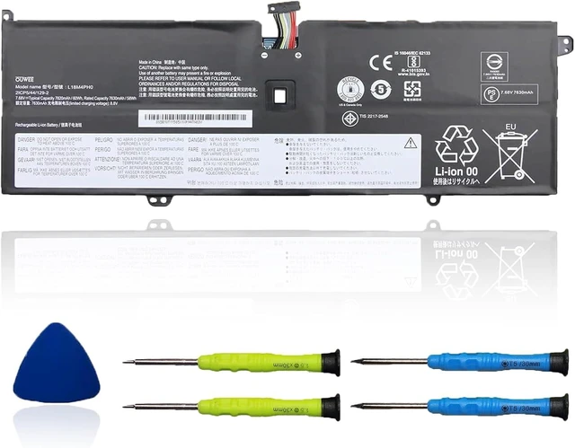 Alt view image 6 of 10 - L18M4PH0 Laptop Battery Compatible with Lenovo Ideapad Yoga C940-14IIL Series Notebook 5B10T11585 5B10W67374 L18C4PH0 5B10T11586 5B10W67180 7.68V 60Wh 7820mAh 4-Cell