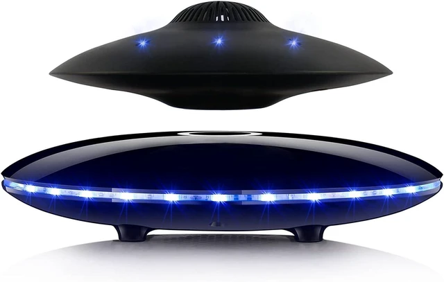 Alt view image 7 of 12 - Magnetic Levitating Bluetooth Speaker, Levitating UFO Speakers with LED Lights, 360 Degree Rotation,Wireless Floating Speakers for Home Office Decor Cool Tech Gadgets,Creative Gifts