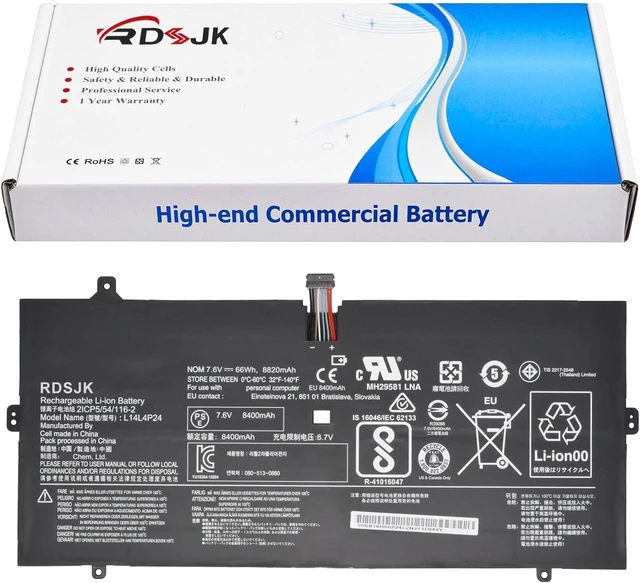 Alt view image 8 of 14 - L14L4P24 L14M4P24 Laptop Battery for Lenovo Yoga 900 900-13ISK 900-131SK 900-13ISK2 900-IFI 900-ISE Yoga 3 Pro 4Pro 4 Pro 900 900-13ISK 80MK 80SD 900-13ISK2 80UE Series 5B10H43261 5B10H55224 7.5V 66Wh