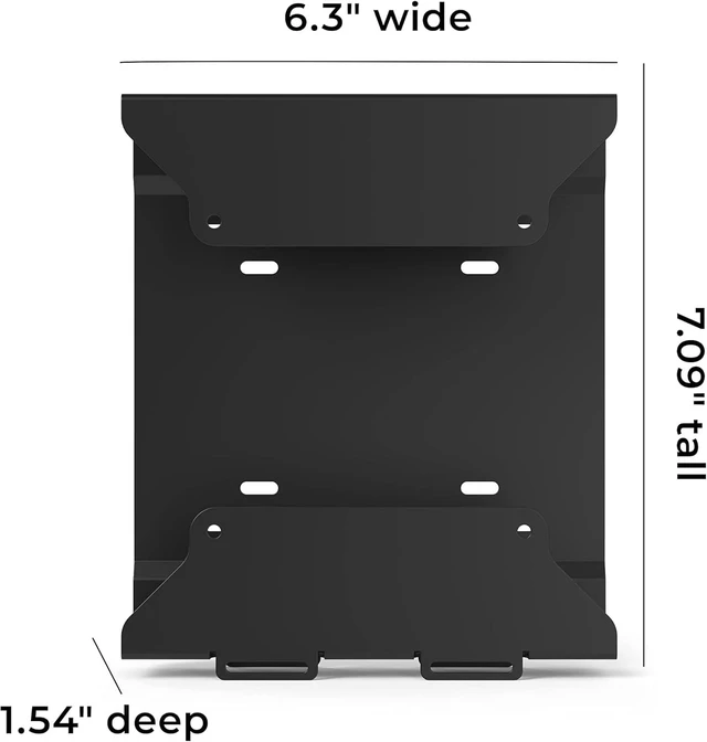 Alt view image 9 of 14 - HumanCentric VESA Mount Compatible with HP Desktop Mini, HP ProDesk Mini, HP EliteDesk Mini, Replaces Dual VESA Sleeve for Mini Desktops v3, Mount on an Arm, Under Desk or Wall, 75x75mm, 100x100mm