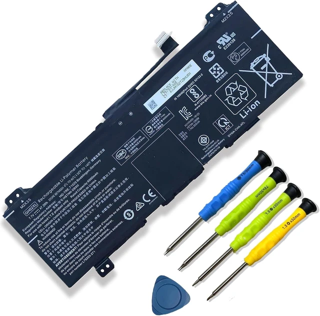 Alt view image 8 of 14 - GH02XL HP Laptop Battery Replacement for HP Chromebook 11A G8 11 G8 14 G6 Chromebook X360 11 G3 NA0010nr NA0010DS NA0010CASeries GHO2XL L75783-005 HSTNN-DB9M L75253-271 L75253-2C1 7.7V 47.3Wh 6000mAh
