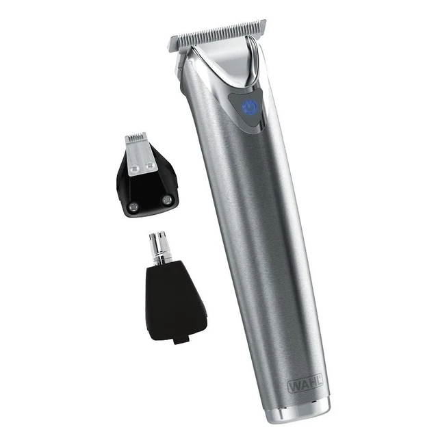 Alt view image 8 of 14 - Wahl USA Stainless Steel Lithium-Ion Cordless Beard Trimmer for Men - Rechargeable All in One Men's Beard Trimmer with Rotary Ear & Nose Trimmer, & Detail Trimmer - Model 9818A