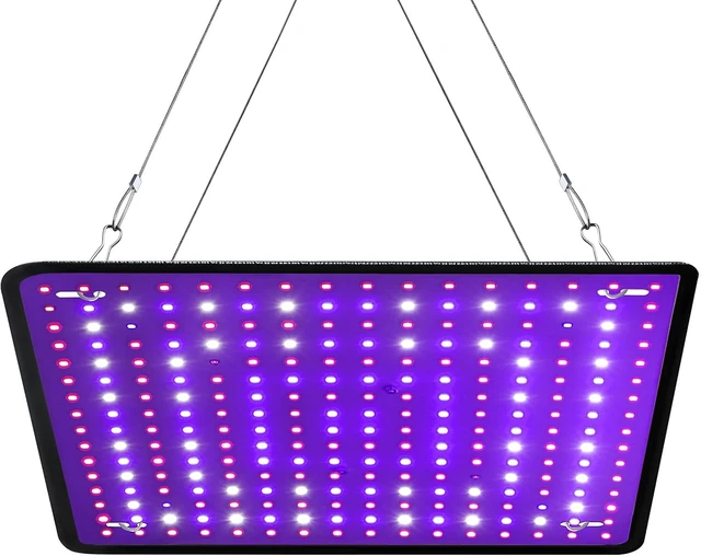 Alt view image 8 of 14 - 600W Full Spectrum LED Grow Light for Indoor Plants-UV Grow Lamp, Seed Starting Seedlings Vegetable Pepper Hanging Growing Lamps