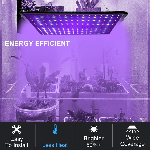 Alt view image 12 of 14 - 600W Full Spectrum LED Grow Light for Indoor Plants-UV Grow Lamp, Seed Starting Seedlings Vegetable Pepper Hanging Growing Lamps