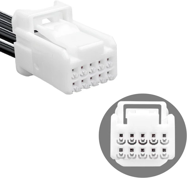 Alt view image 12 of 14 - Dash cam Power Adapter 10 Pin (Model A) Custom for Hyundai Kia Telluride Sorento Soul Rio Carnival Sedona EV6 and More,GPS Radar Mirror Camera Dash Cam Adapter, Connects to Rearview Mirror (Hidden)