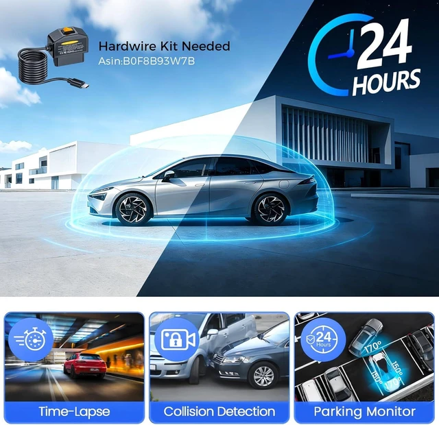 Alt view image 14 of 14 - Mirror Dash Cam,Rear View Mirror Camera,10'' Smart Touch Screen,Dash Camera for Cars,G-Sensor,Loop Recording,Car Camera with Free 32GB Card