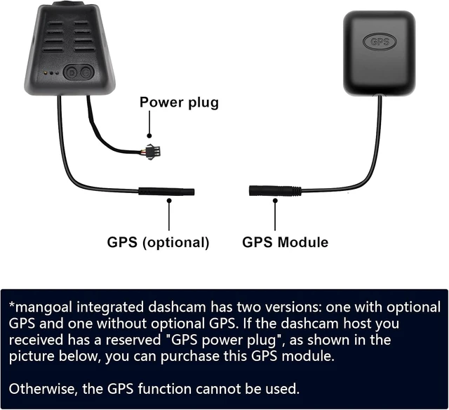 Alt view image 8 of 12 - GPS for mangoal Dash cam, Long Battery, Directly Plug in mangoal Dash cam