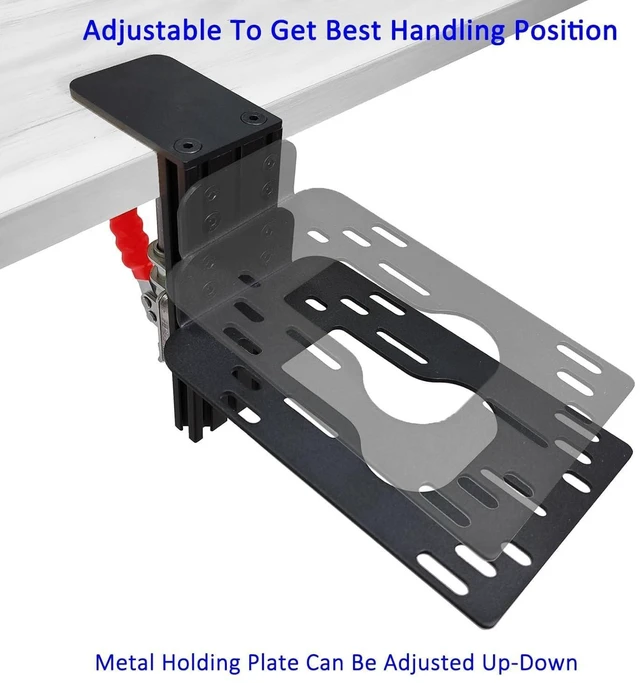 Alt view image 12 of 12 - 2 Set Hotas Desk Mount for Flight Simulator Controls - Compatible with Thrustmaster Sol R2/R1, Hotas 4/X/One/Stick X/T-16000M Flight Throttle and Joystick Hotas Flight Sim Controller Holder