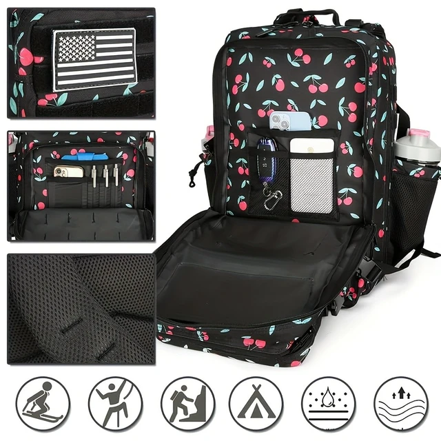 Alt view image 5 of 7 - 45L Hiking backpack, fitness backpack, cycling backpack, daily use backpack