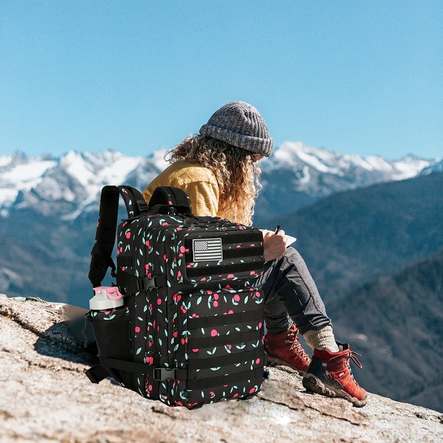 Alt view image 7 of 7 - 45L Hiking backpack, fitness backpack, cycling backpack, daily use backpack